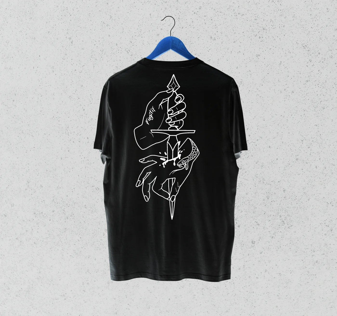 Tee-shirt Dague — Noir — Dos