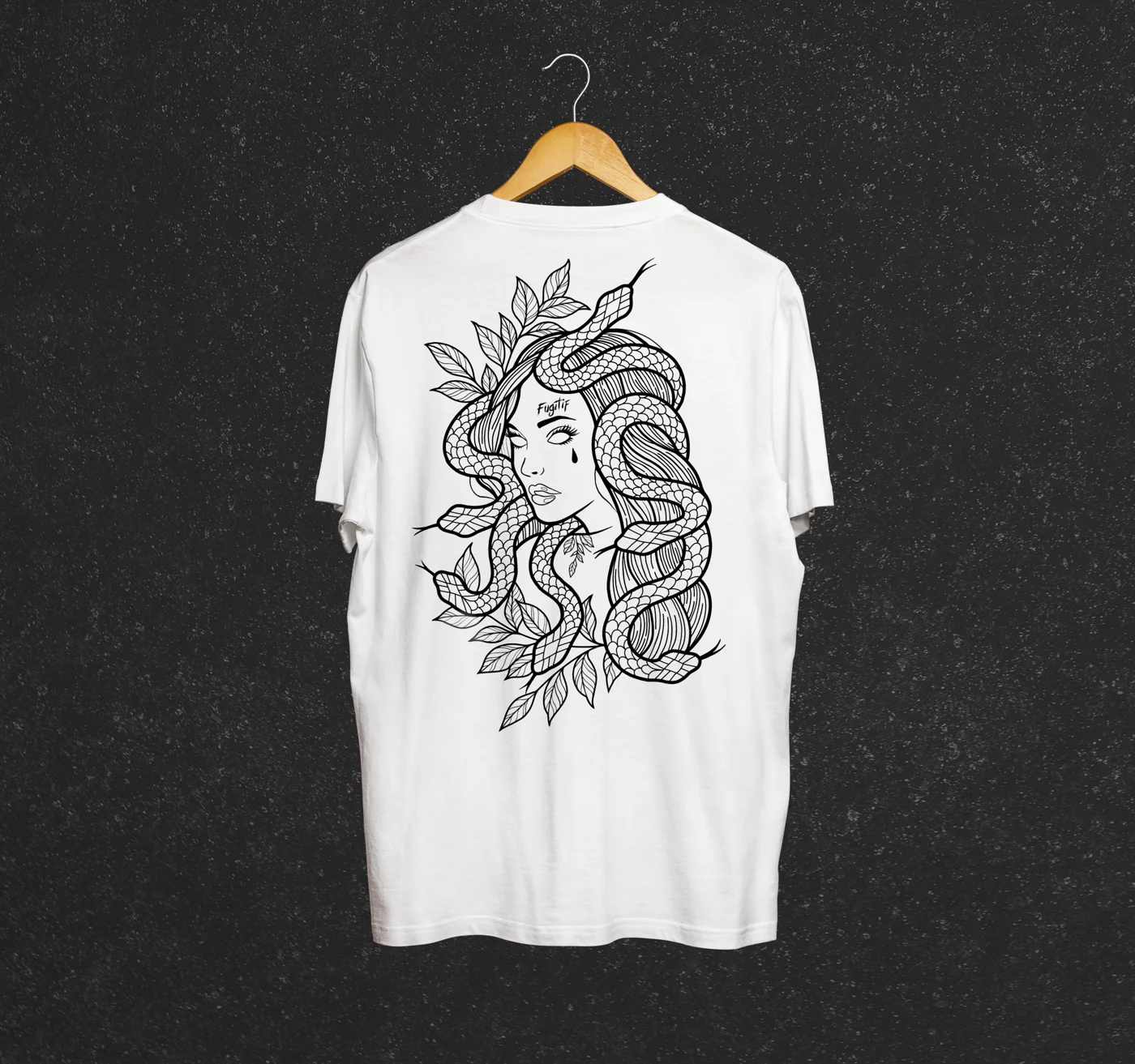 Tee-shirt Méduse — Blanc — Dos